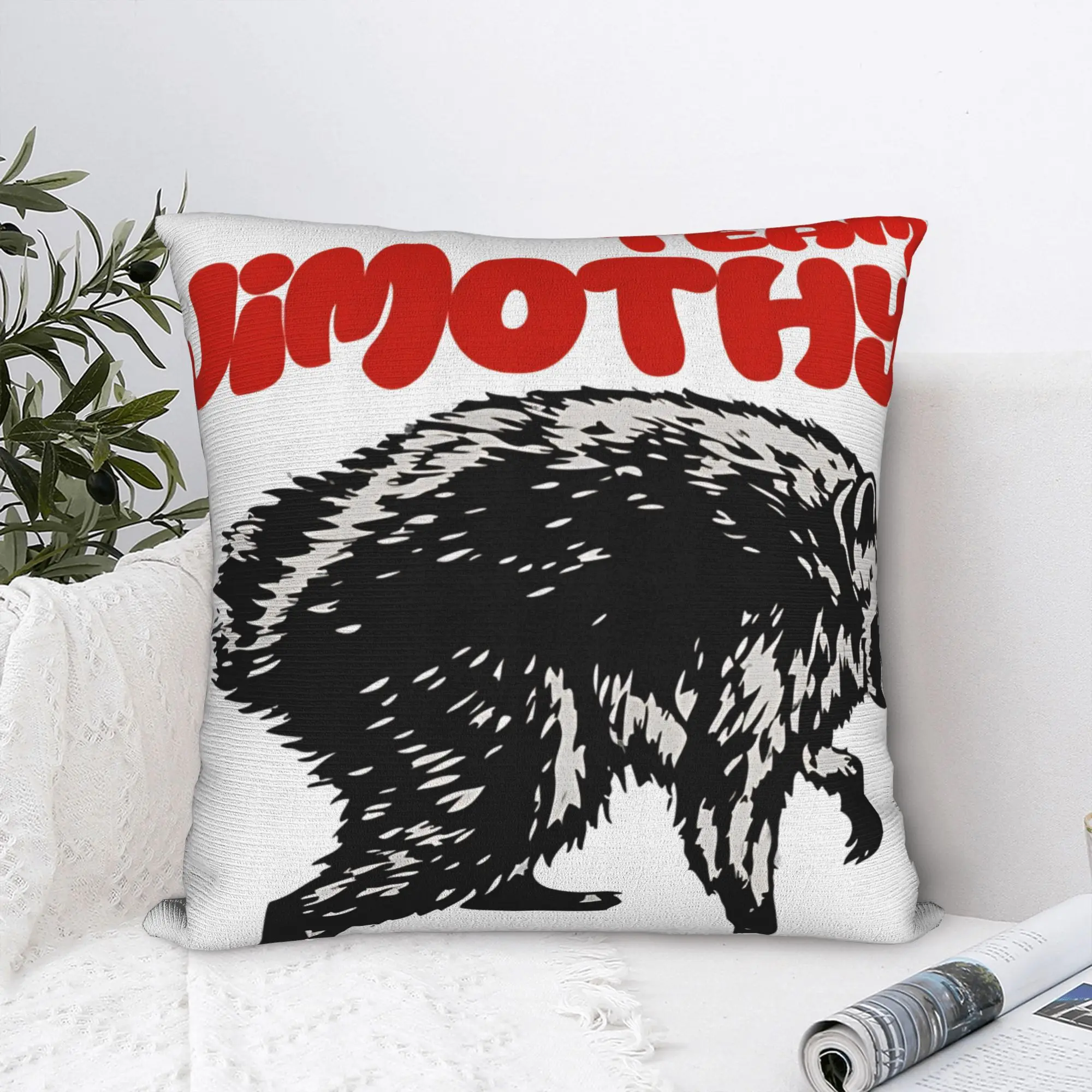 Jimothy Viral Raccoon Shirt Funny Trash Panda Wildlife Pillowcases  Novelty Pillow Case For Chair Sofa Home Decor Pillow Cover