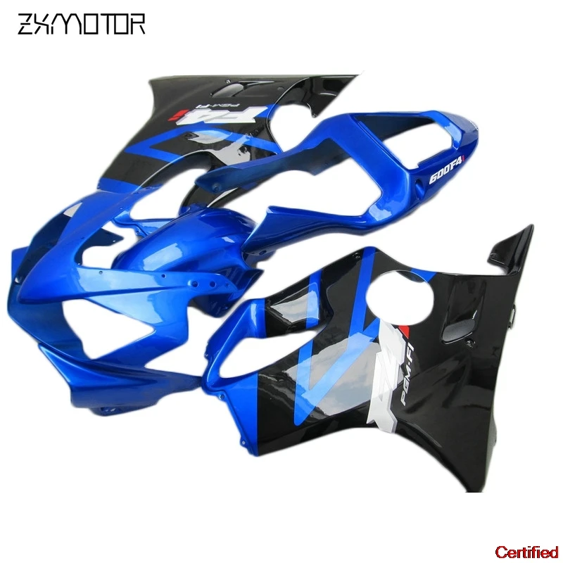 

Injection Mold Motorcycle Fairing Kits For Honda CBR600 F4i 2001 2002 2003 Blue Black Set Cbr 600 F4i 01 02 03 HB28