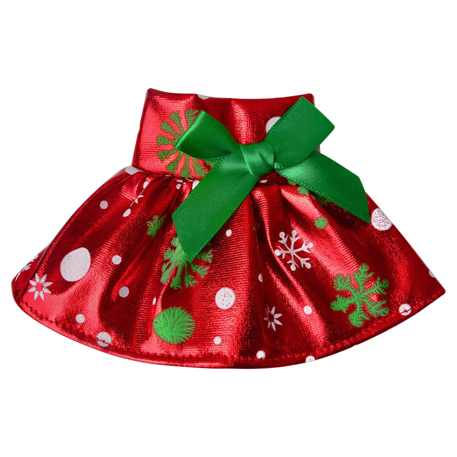 Polyester pop rok jurk kerst elf couture kledingset voor 1-12 Bjd poppen meisje speelgoedaccessoires