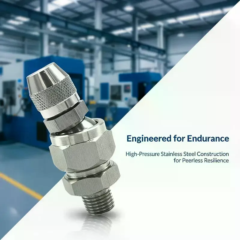 High Precision Fog Cannon Nozzle Adjustable Steam Volume 0.6-2.0mm Hole Sizes for Industrial Dust Control Worksite