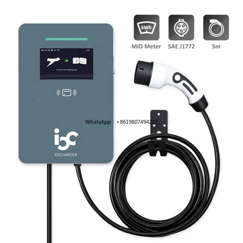 

OCPP 2.0.1 ISO15118 Plug and Charge Solar Power Charging AC 22kW Dynamic Load Balancing Level 2 POS Payment APP RFID EV Charger