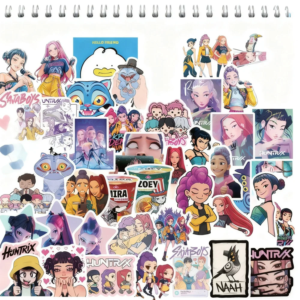 당신이 선택할 수 있는 다양한 스타일 60개의 Kpop 악마 퇴치자 스티커 DIY 스티커 스크랩북 방수 스티커 어린이 선물