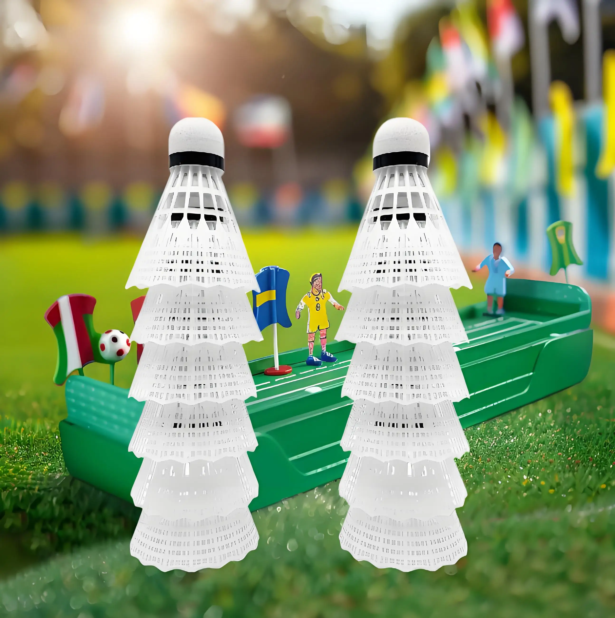 

Professional Nylon Shuttlecocks 12-Pack | Durable & Consistent Flight for Backyard Training and Family Fun