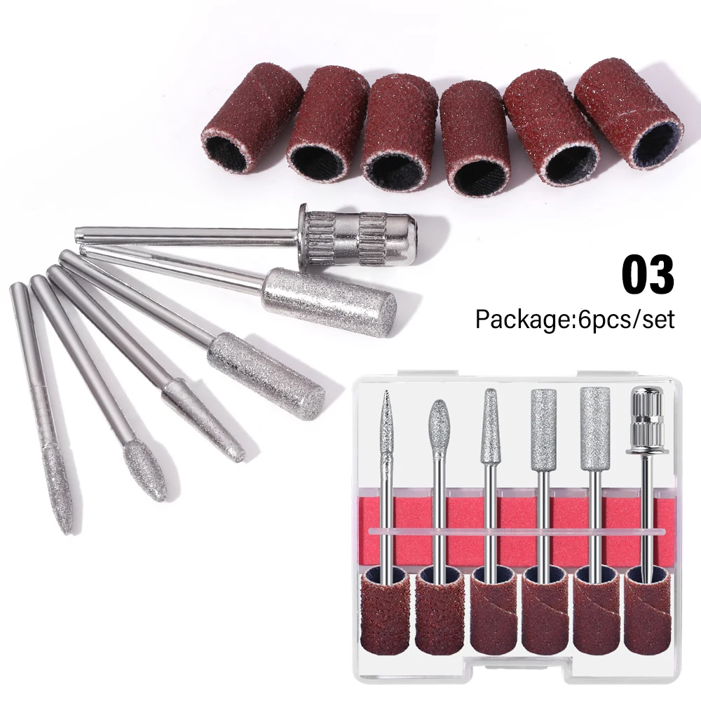 LINMANDA 6-in-1 elektrische nagelborenset Verwijder polijstmachine Manicure Draagbare nagelvijl Nagelboorapparatuur Pen Gereedschap Machine