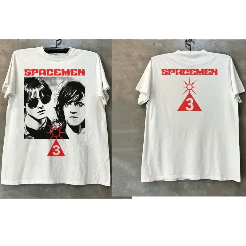 

Футболка с портретным принтом Spacemen 3, рок-группы Vibe, американский тренд, бренд Fried Street Trend, мужские и женские футболки с короткими рукавами
