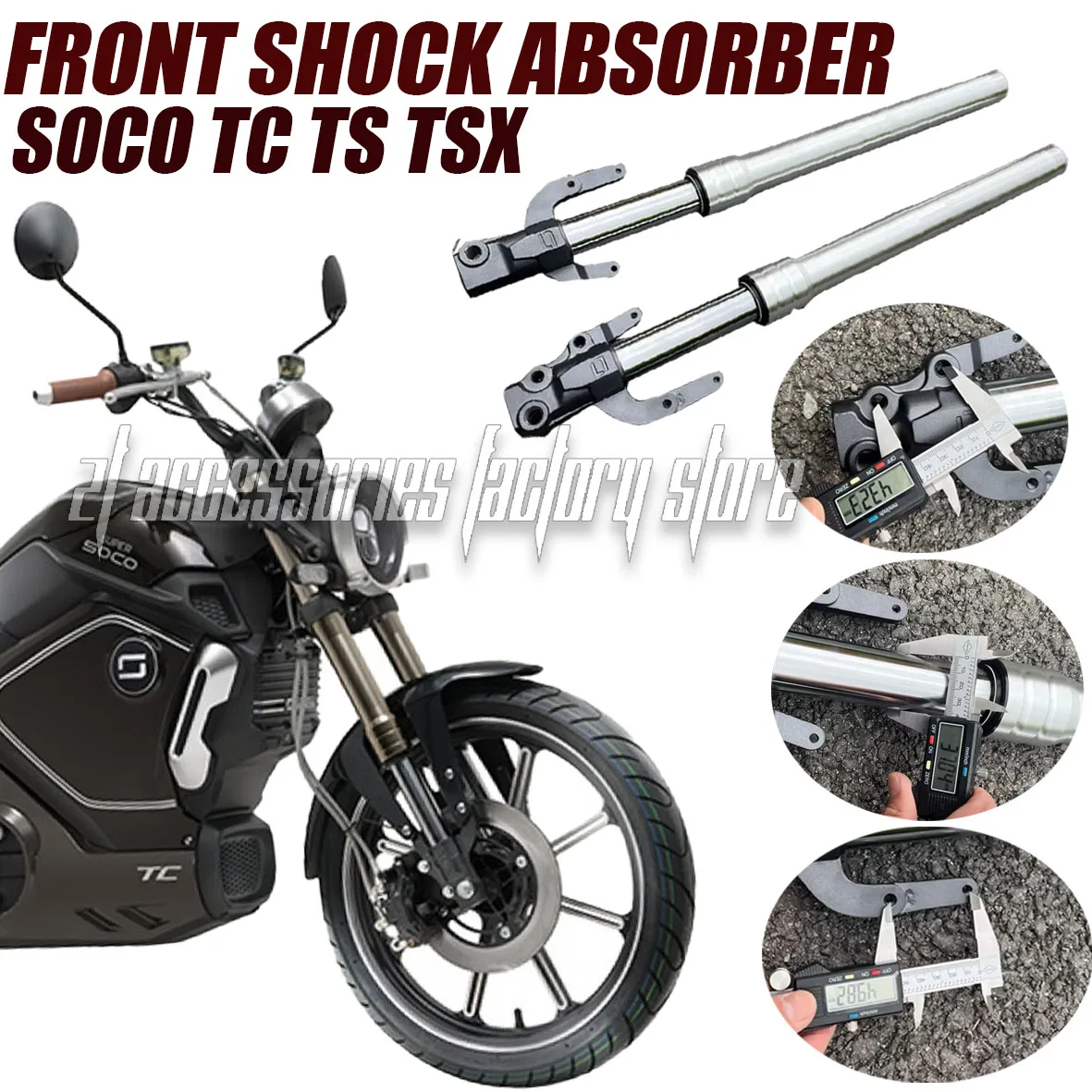 

New For Super SoCo TcMax MAXTC TC MAX Motorcycle Accessories Front Fork Shock Absorber Original Front Shock Absorber