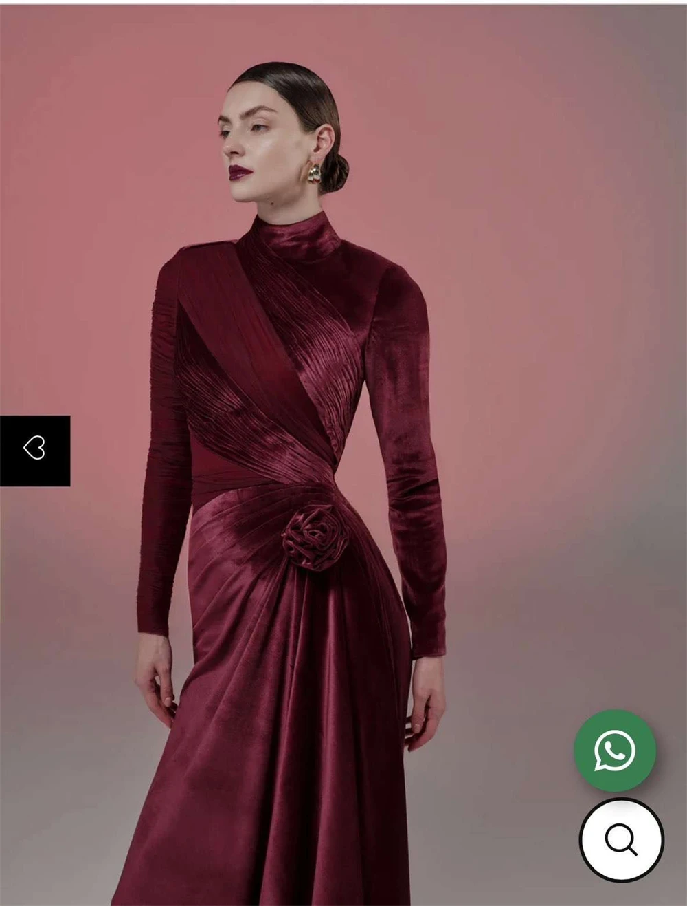

Customized Luxury Velour Evening Dress Sparkly Long Sleeves Prom Dresses High Quality Sweep Train Special Occasion Gowns