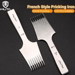 WUTA 1pc High Quality Sharp Leather Chisel French Style Pricking Iron Die-steel Leather Punching Tool Polish-2.7/3.0/3.38/3.85mm