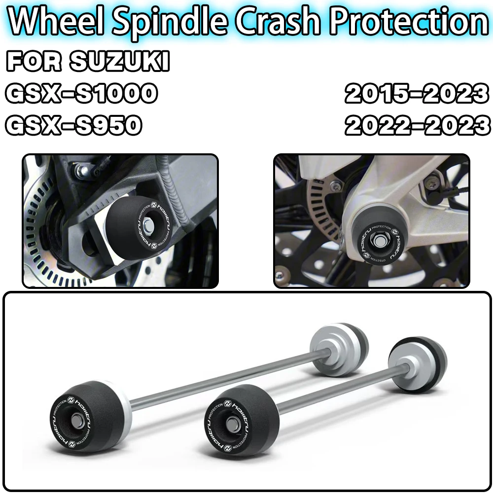 For SUZUKI GSX-S950 GSX-S1000 Katana 2015 2016-2023 Motorcycle accessories Front Rear Wheel Spindle Crash landing Protector