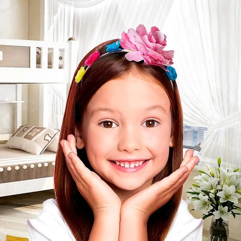 Kit DE FABRICACIÓN de diadema para niñas, Kit de manualidades, hacer sus diademas de moda para niñas, conjunto de accesorios para el cabello, conjunto de artes y manualidades