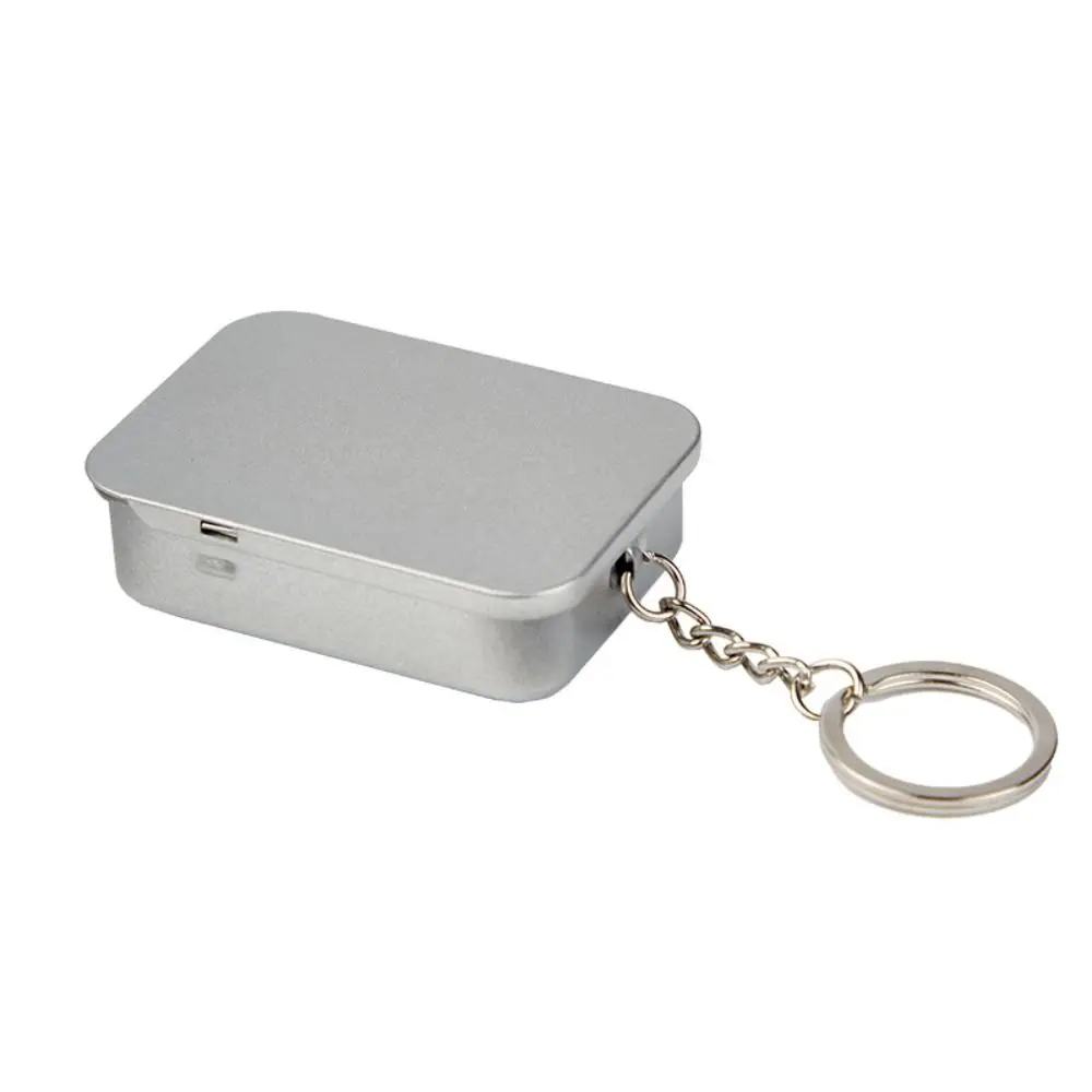 With Keyring Push-Pull Tin Box with Sliding Lids Multiple Styles Metal Box Multi-function DIY Sliding Cover Box Business Card