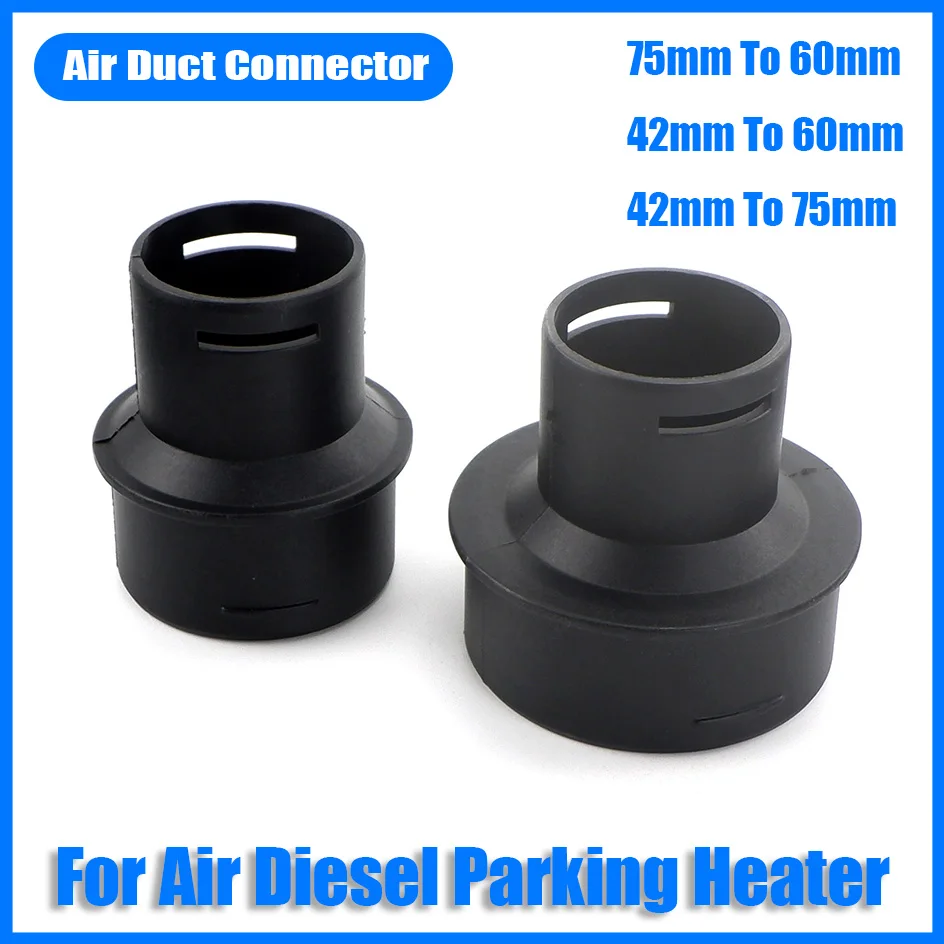 42to 60Mm 42to 75Mm 75to 60Mm Omzetter 42Mm 60Mm 75Mm Diesel Kachel Luchtkanaal Ducting Connector Reductor Voor Auto Vrachtwagen Van Camper