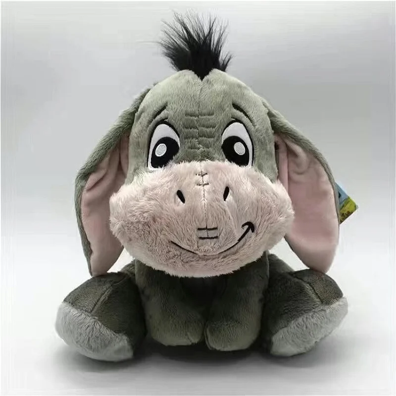 New 28cm Disney Plush Toy Eeyore Donkey Dolls Cute Cartoon Gray Soft Stuffed Animal Pillow Room Decoration Kawaii Special Gift