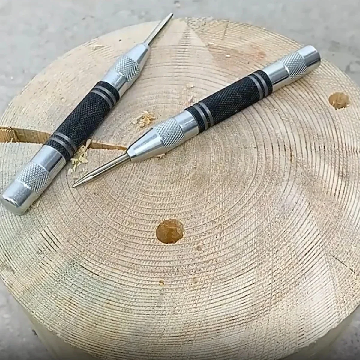 

Auto Center Puncher Hole Marker Wood Metal Steel Spring Load Kerner Drill Locator Heavy Duty Punch Carpentry Automatic Hand Tool