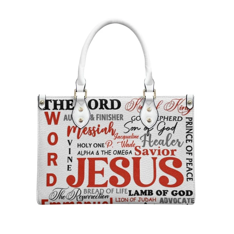 Bolsa de couro Jesus, o Senhor Rei do Rei, para mulheres, Travessia Estampada, Estrela do Oriente, Bolsa Senhora Casual