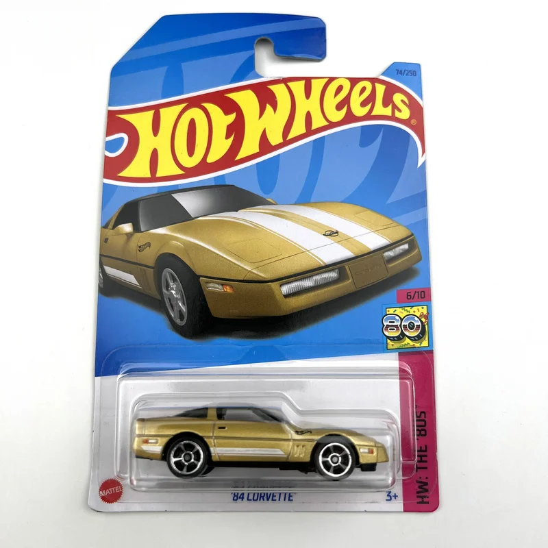 2023-74 Hot Wheels Cars 84 CORVETTE 1/64 Metal Die-cast Model Collection Toy Vehicles