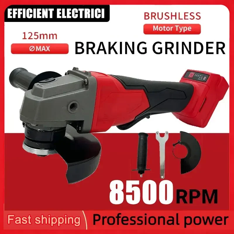 

Беспроводная угловая шлифмашина Milwaukee 125 мм, высокомощная, бесщеточная, с регулировкой скорости, для полировки и резки, электроинструмент