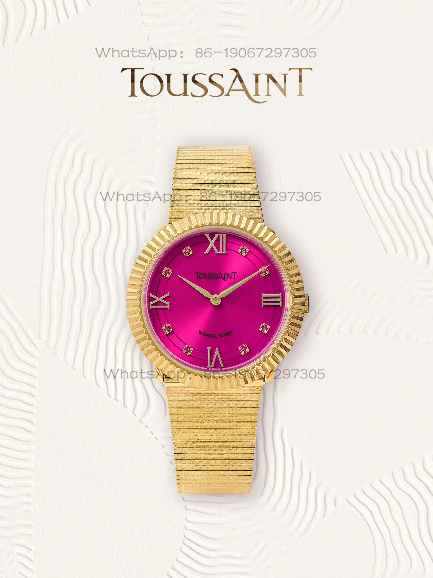 

TOUSSAINT Toussaint Ferris Wheel Series Watch, Dragon Fruit Color