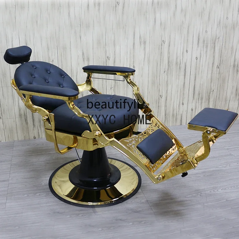 

Customized Barber Chair High-End Men's Barber Shop Chair Can Be Put down Oil Head Chair Hair