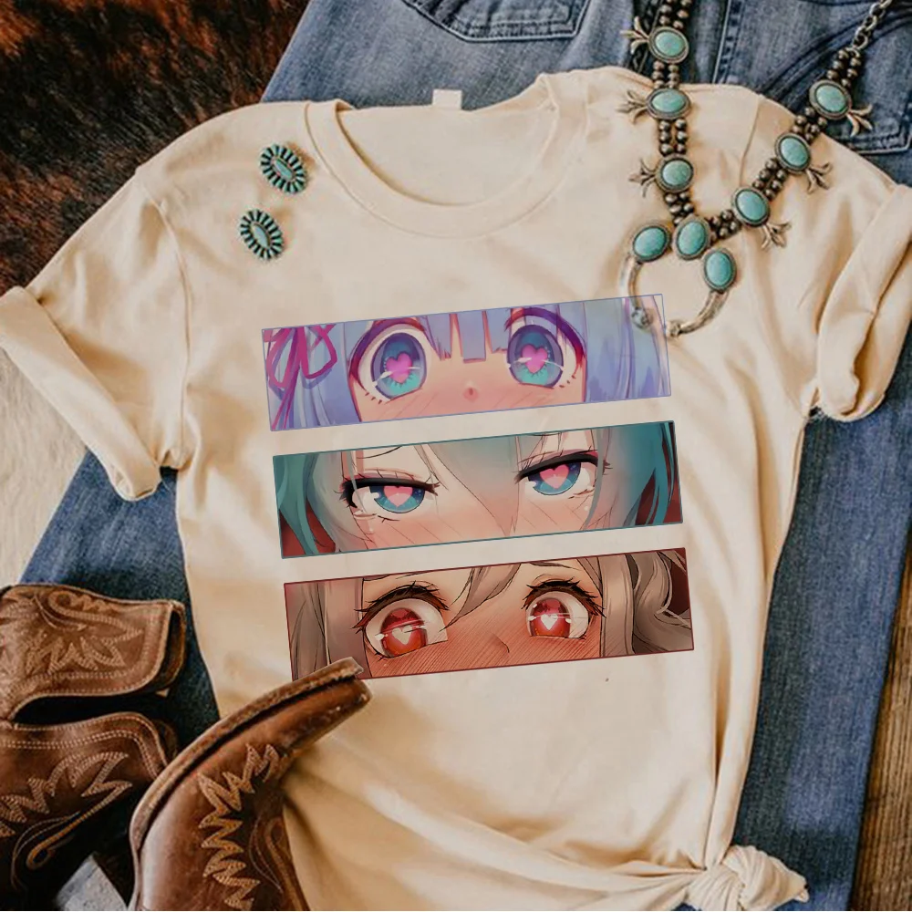 Senpai t-shirts women comic streetwear manga top girl comic 2000s clothes