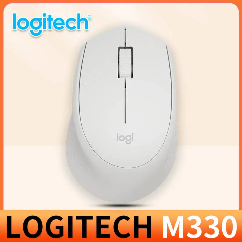 ماوس المكتب Logitech M330 Professional مدمج وهادئ ومريح للحمل ومريح للمس ومصمم خصيصًا