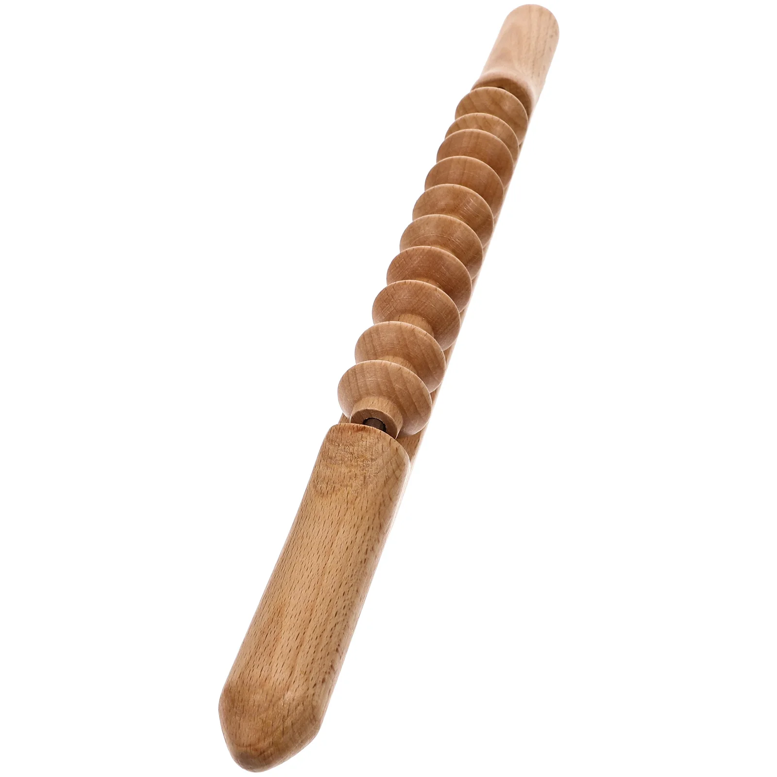 

Wood Massage Stick Gua Tool for Adults Double-row Beads Massager Muscle Scraping Travel Shoulder