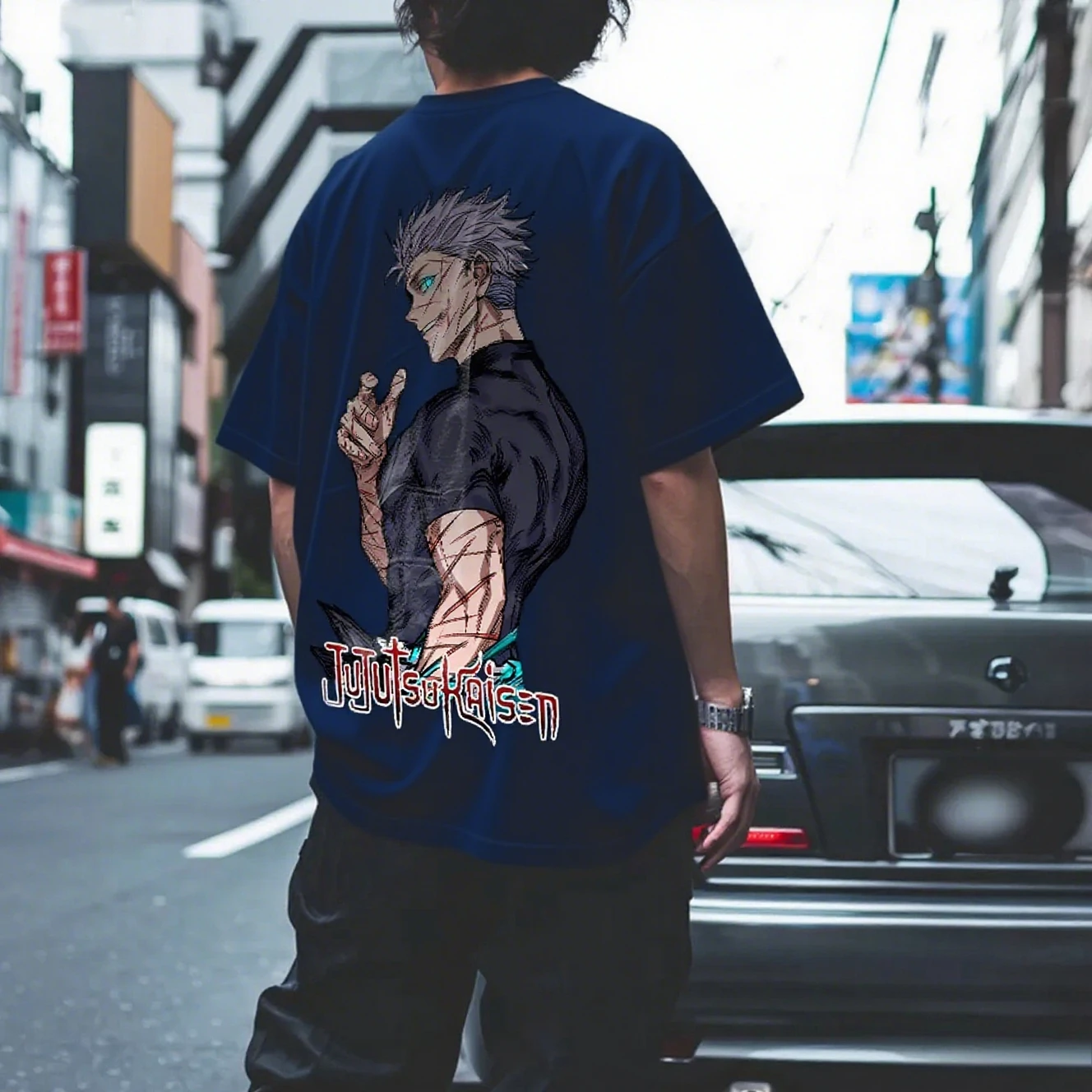 Jujutsu Kaisen Anime Men T Shirt Cotton Short Sleeve Tee Streetwear Casual Summer Graphic Print Tops Japanese Cartoon Clothing