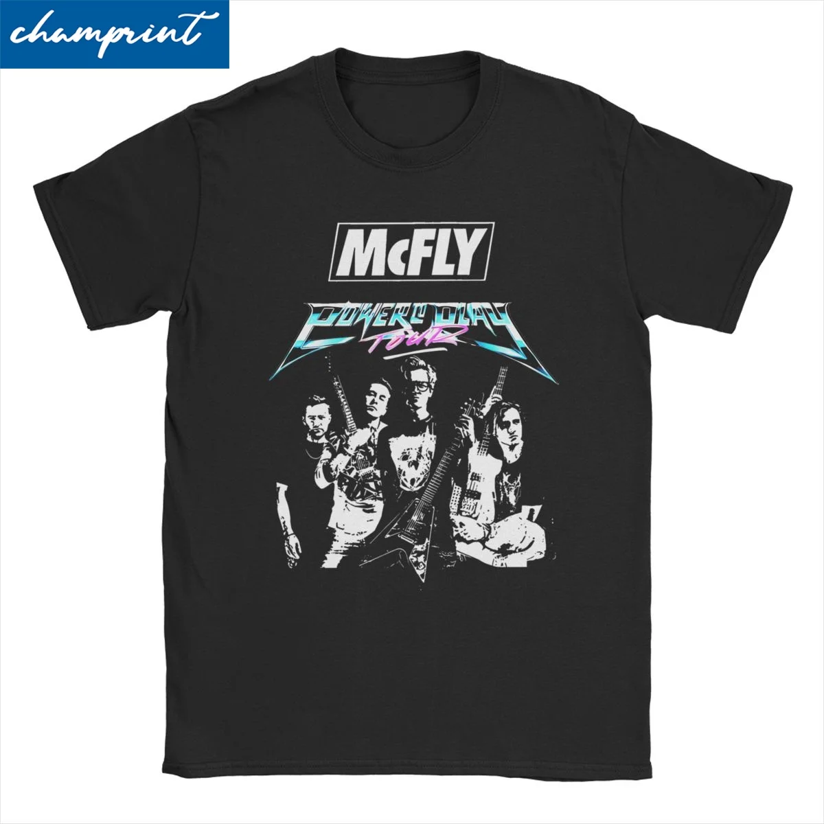 Men Women T-Shirts Rock McFly Vintage Pure Cotton Tee Shirt Short Sleeve Punk Band Tour T Shirts Crewneck Clothing 4XL 5XL