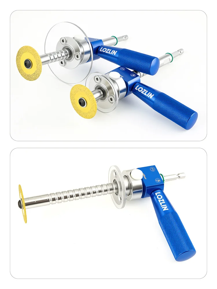 LOZLIN Interner Rohrschneider für PVC-Rohre, Edelstahl-Sanitär-Innenschneidewerkzeug mit Diamantschneideklinge, Einstellbar – Detail 7