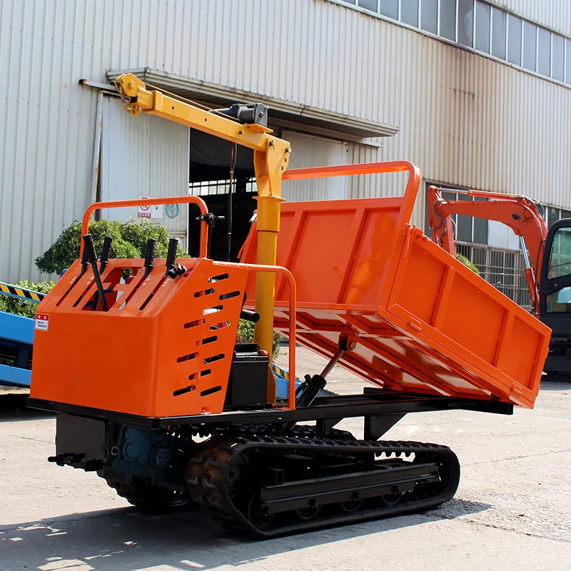 شاحنة قلابة مجنزرة صغيرة زراعية لجميع التضاريس شاحنة قلابة هيدروليكية بستان جبل متوفر للبيع الفوري