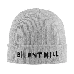 Silent Hill Gothic Letters Knitted Hats Autumn Winter Beanie Warm Horror Game Caps Men Women Acrylic Casual Skullcap