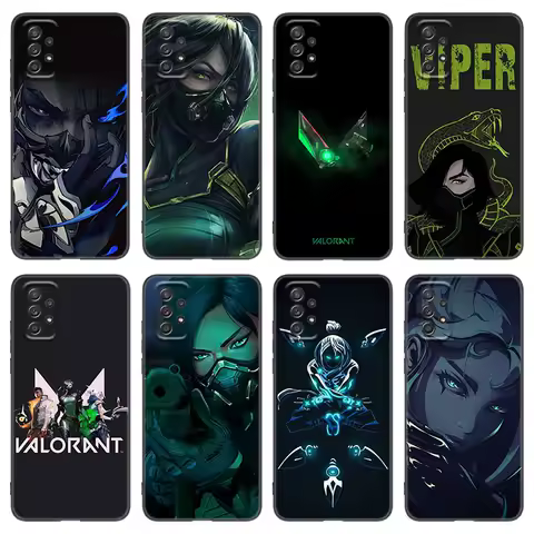 Valorant Game Character Art Phone Case For Samsung A13 A22 A24 A32 4G A33 A34 A35 A52S A53 A54 A55 A73 5G A06 A12 A14 A15 A23