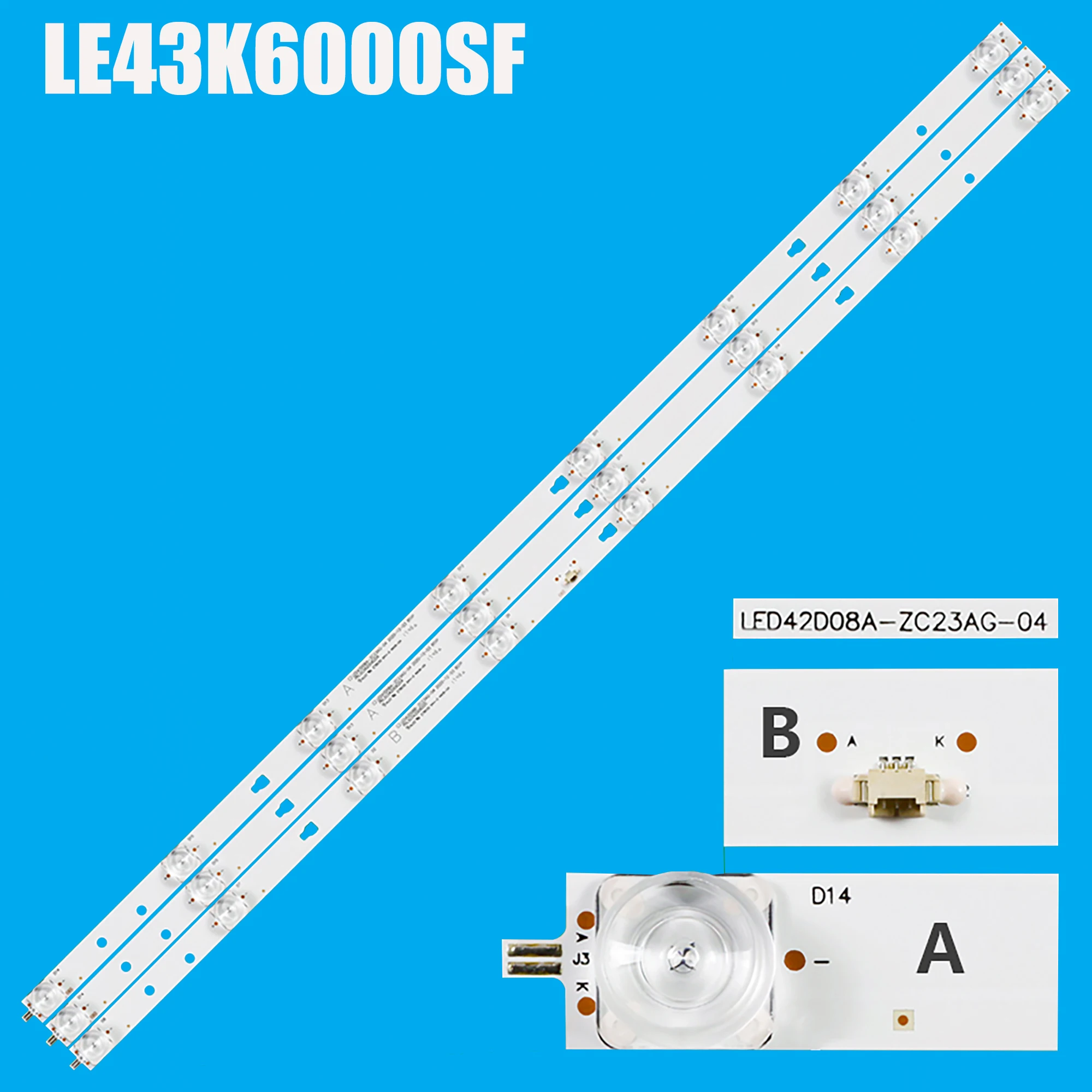 LED for LED42D08A-ZC26AG-01 JVC LT-43MAW595 LED42D08B Haier 43V31 LE43K6000SF LE43K6500SA LE43K6500TF LE43K6500U