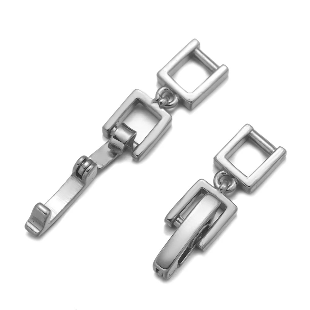 5Pcs 18K Gold Plated Brass Not Fading Necklace Bracelet Extenders Alloy Extension Fold Over Clasp DIY Jewelry Making Wholesale