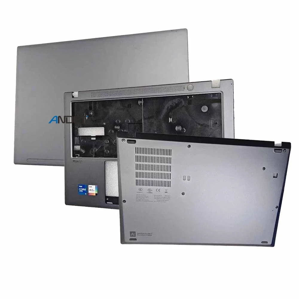 رمادي معدن WLAN شاشة الكمبيوتر المحمول الغطاء العلوي الغطاء الخلفي لوحة المفاتيح الحافة Palmrest الغطاء السفلي جديد لينوفو ثينك باد X13 Gen 2 #1