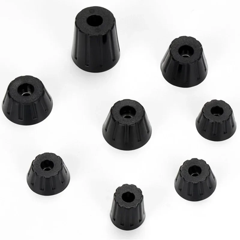 4pcs Screw furniture leg floor protector rubber feet Anti Slip Shock Pad for Speaker Cabinet Bed Table Box Support leveling feet image 6