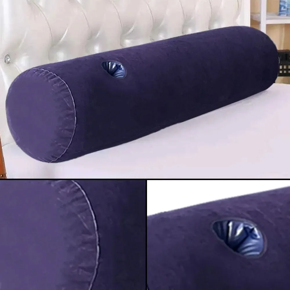 Inflatable Cylinder Pillow - Car Neck Pillow, Seat Support, Orthopedic Neck Support for Travel, Office & Home image 4