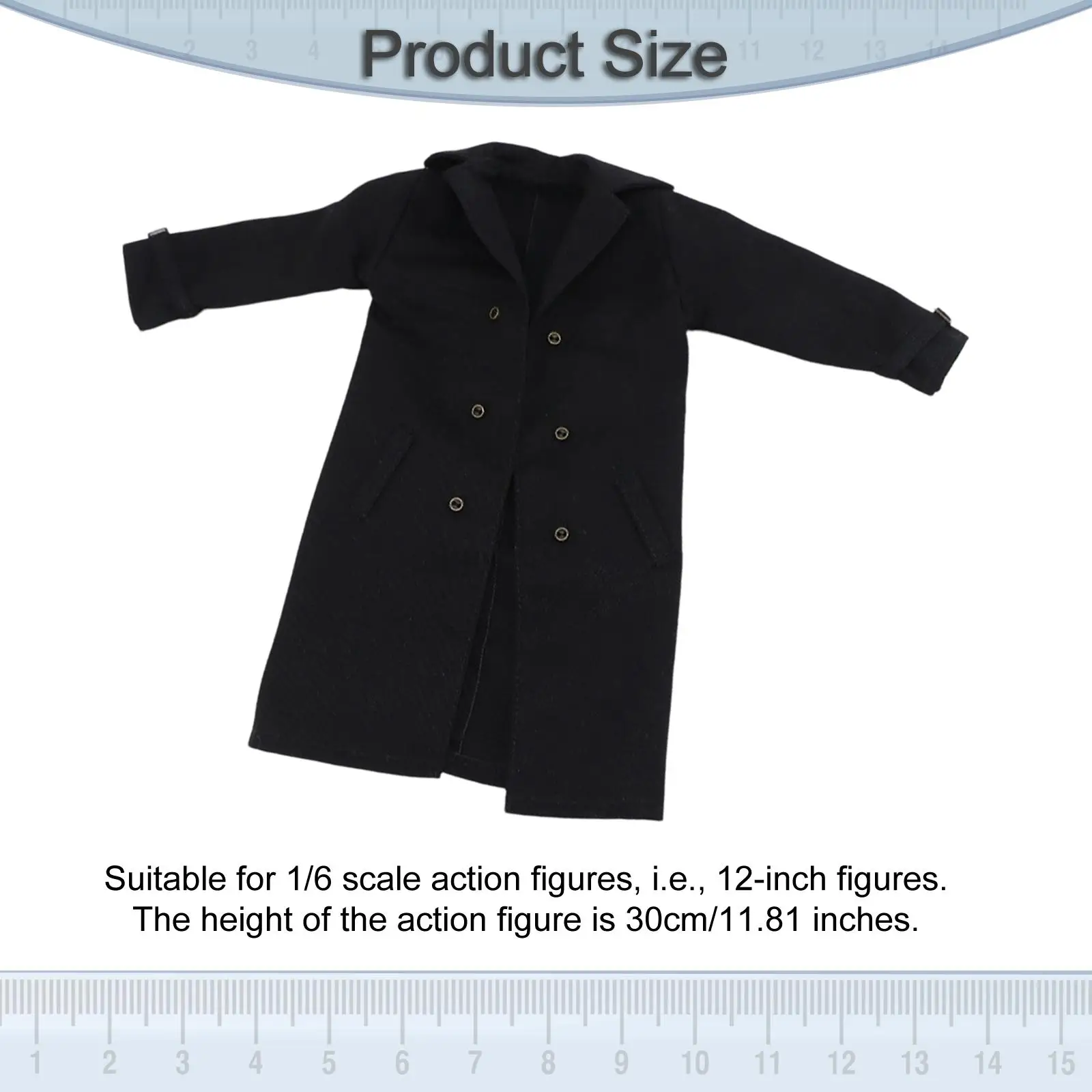 

Модный тренчкот 1/6 для 12-дюймовых фигурок, аксессуары