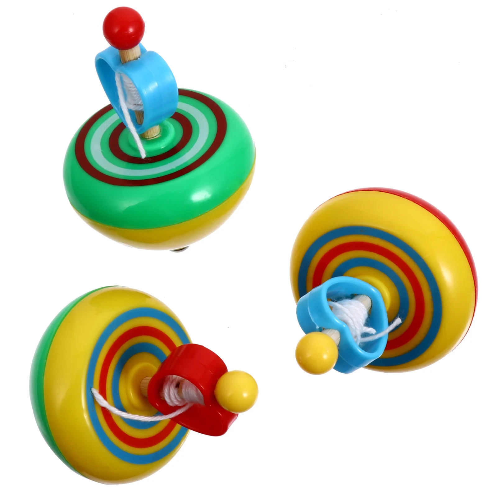 3 قطعة الدوران المضيء وامض الخشب سحب سلك الاطفال الدوران التعليمية للتنسيق بين اليد والعين التعلم المبكر #5