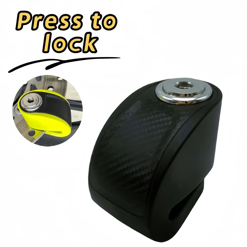 Falante Motorcycle Roulette Zinc Alloy Lock Bicycle Mountain bike stroller Scooter brake Disc Lock Three brass keys view 2