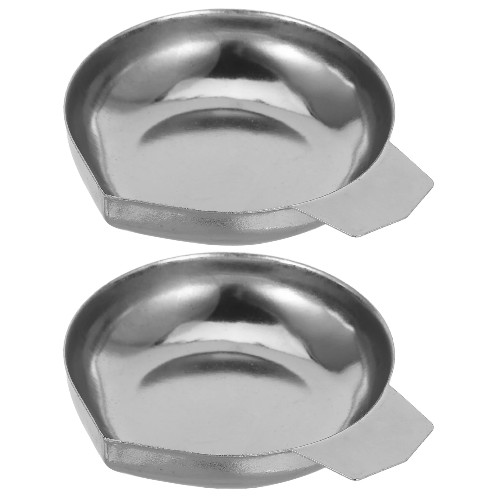 

2pcs Stainless Steel Scale Plate Electronic Scale Trays Carat Scale Pan For Kitchen Fruit Shop Bakery Restaurant