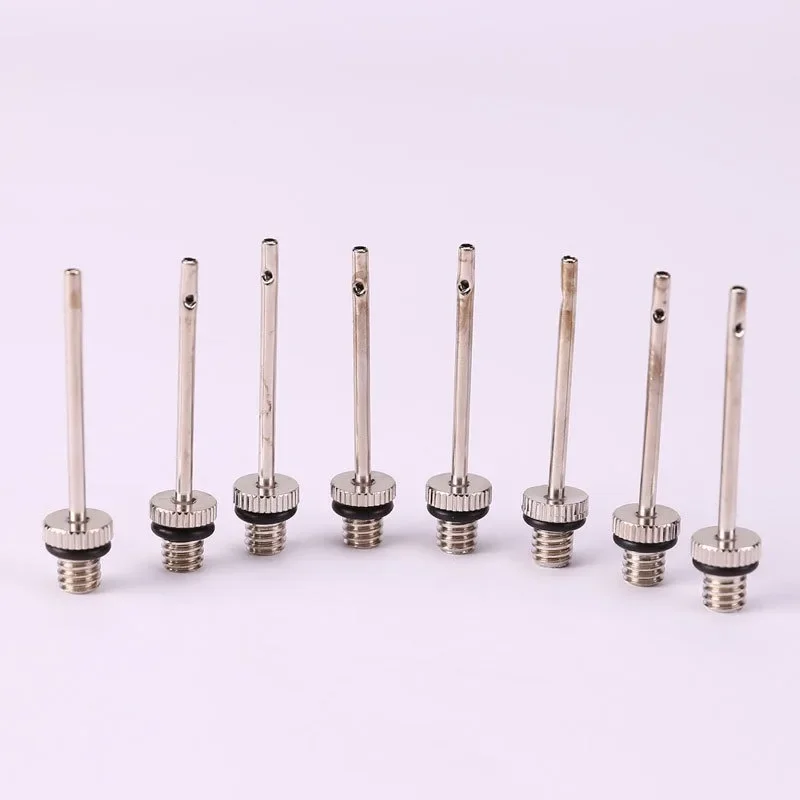 5Pcs Basketball Inflating Pump Needle Football Inflatable Air Valve Adaptors Nozzle Balls Air Needle Stainless Steel Pump Pins