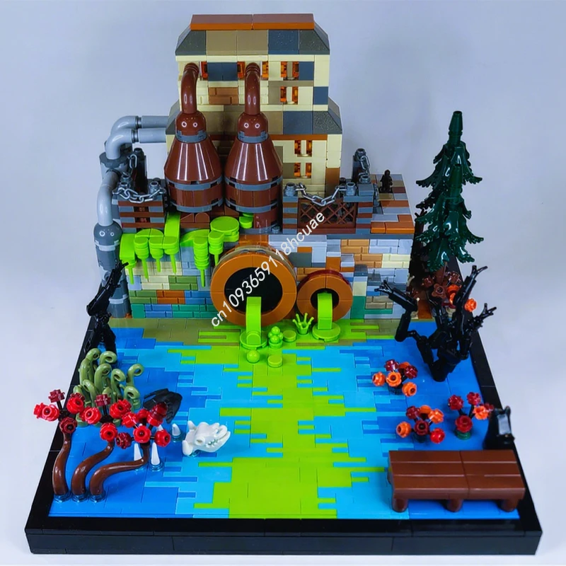 

1181pcs MOC Fallout Ferrous Lake Building Blocks Constructing Plastic Educational Creative Christmas toy Gift