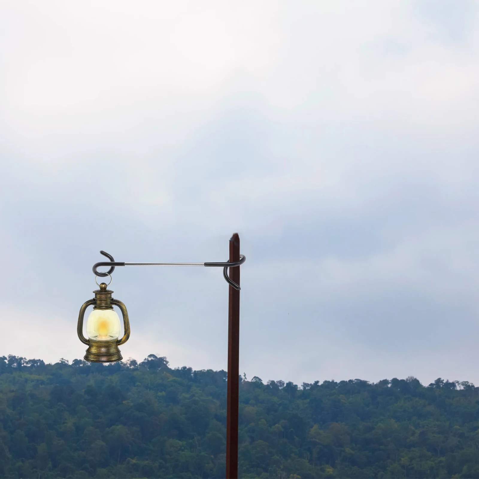 Gancho de acampamento de aço inoxidável multifuncional lanterna cabide portátil ao ar livre tenda lâmpada st ganchos design antiderrapante para piquenique