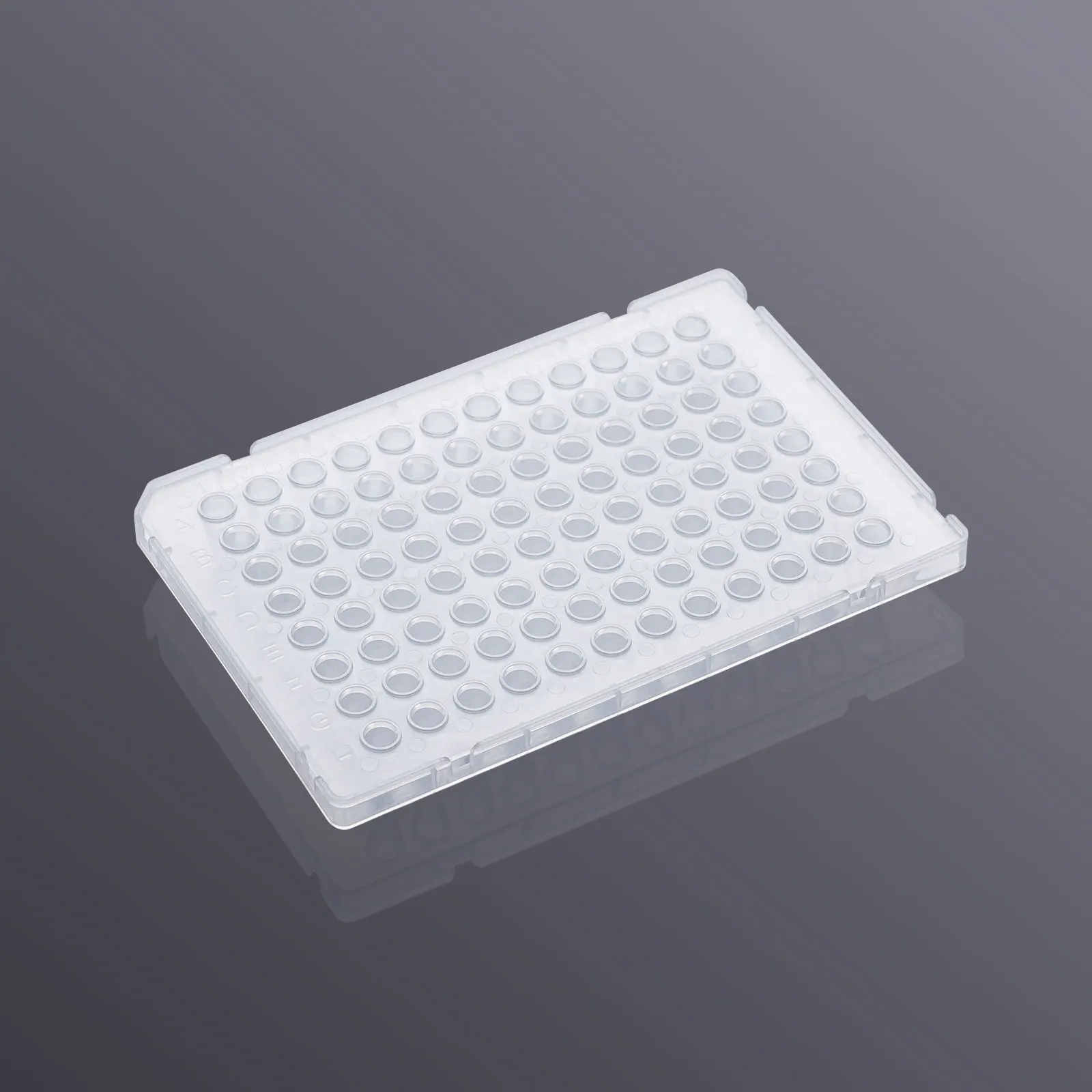 10pcs  96 well 0.1ml PCR microplate, half skirt, clear, for ABI machines