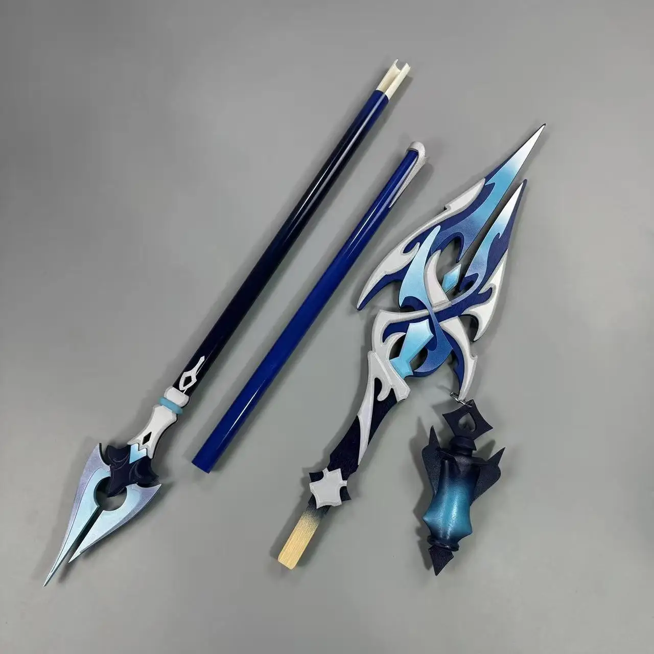 Juego Genshin Impact Cos armas Prop Flins Spear prop Cosplay modelo Halloween fantasía de Navidad accesorios de disfraz de fiesta