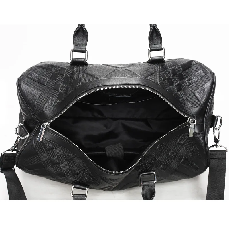 Genuine Messenger Luxury Man Bag Handbag Large Capacity Casual Cowhide High-end Feel Men's Fitness Business Trip Travel Bag