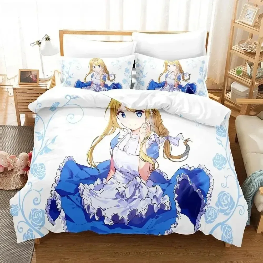 

Sword Art Online Bedding Set 3D Anime Print Polyester Quilt Cover Pillowcases Queen Kingfor Kids Gift Anime Duvet Cover Sets