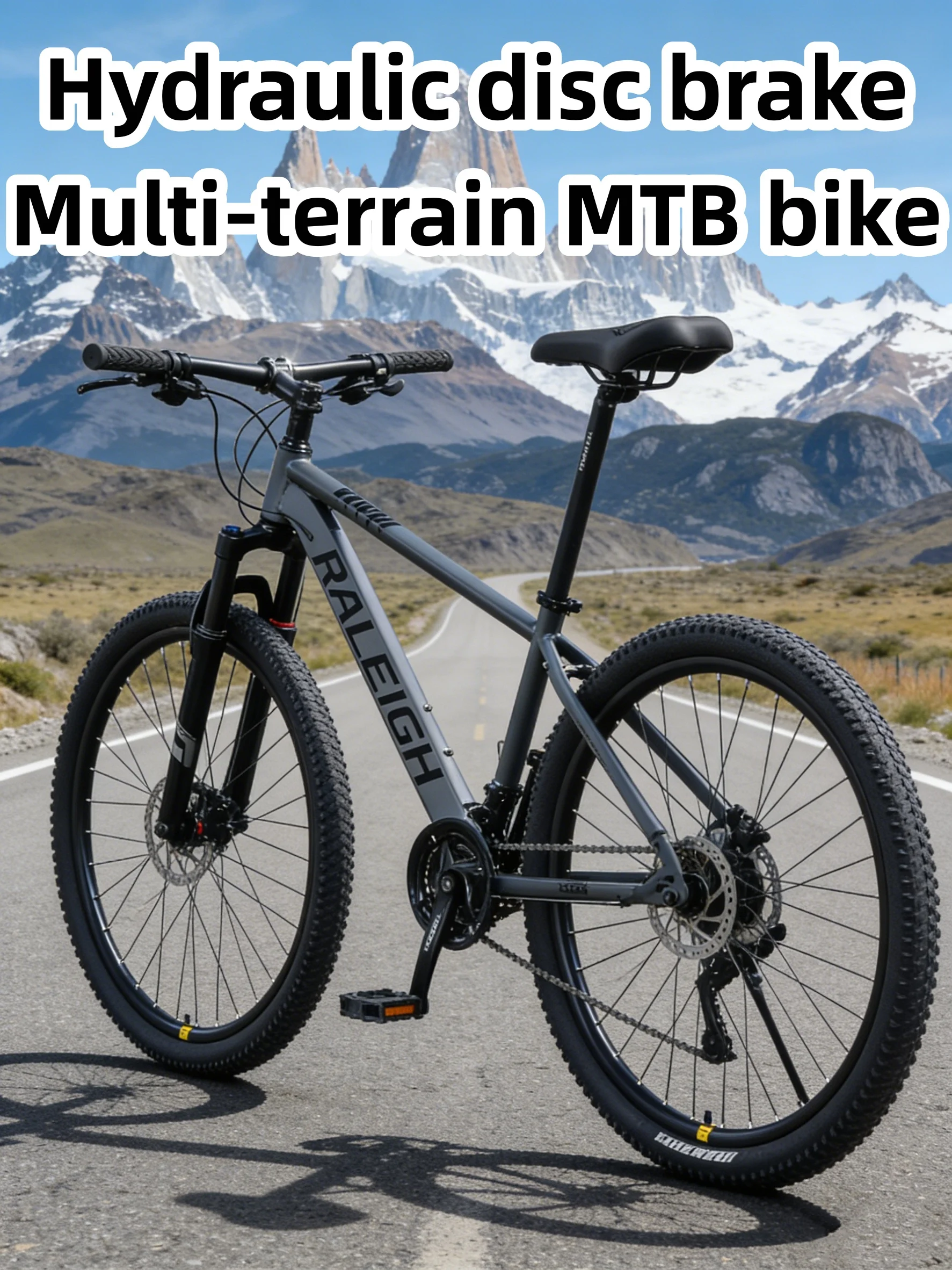 

27.5 Inch Multi-terrain Off-road Mountain Bicycle Hydraulic Disc Brake Lockable Front Fork Anti-slip MTB Bike for Adults 24Speed