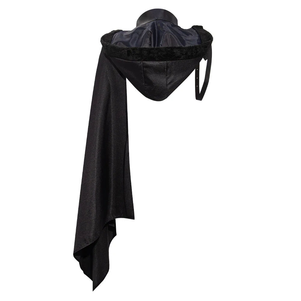 

Medieval Hooded awl with Belt And Stand Collar Cape Ethnic Costume / Stage Costume for Women Chinese Production 2025 Summer